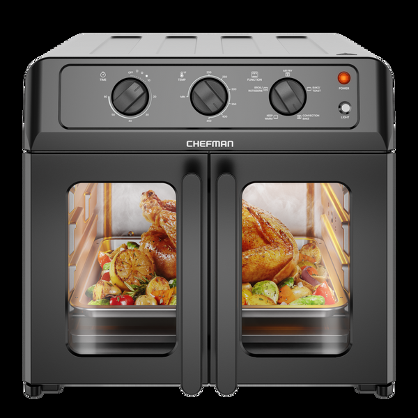 chefman French Door Air Fryer + Oven Toaster Oven Air Fryers
