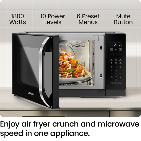Chefman MicroCrisp Countertop .8 Cu Ft Digital Microwave Oven Microwaves