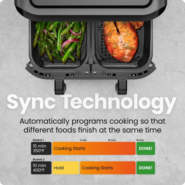 Chefman TurboFry Touch Dual-Window Air Fryer Air Fryers