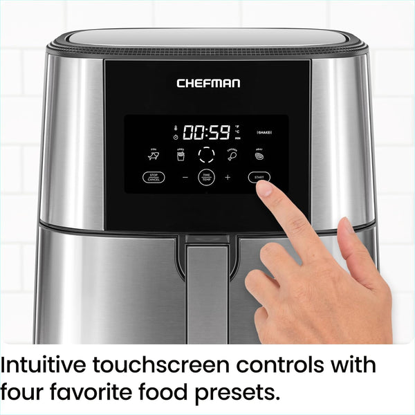 Chefman TurboFry Touch Stainless Air Fryer Air Fryers