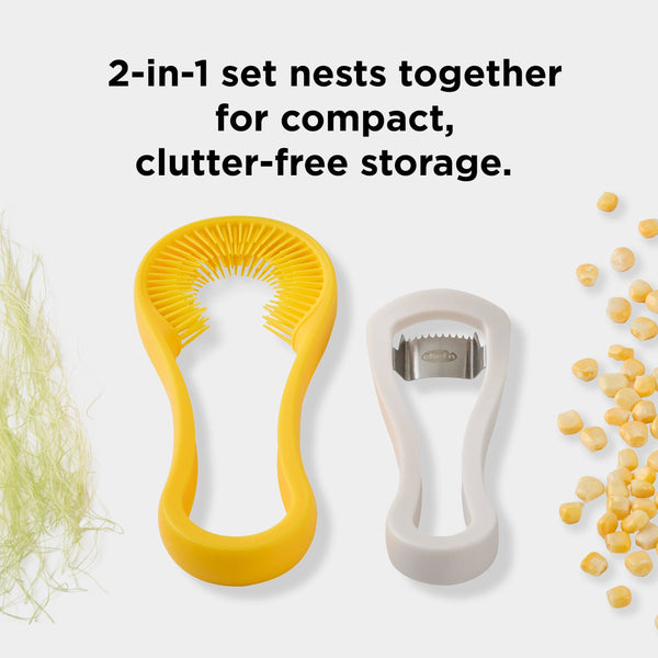 Chef'n Corn Silkster & Peeler Nesting Corn Tool Set