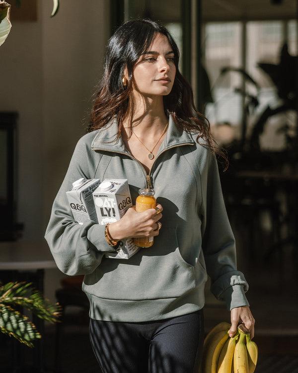 Chelsea Peers Quarter Zip Sweater