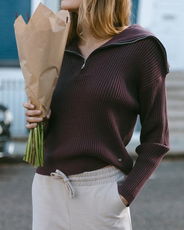 Chelsea Peers Quarter Zip Sweater