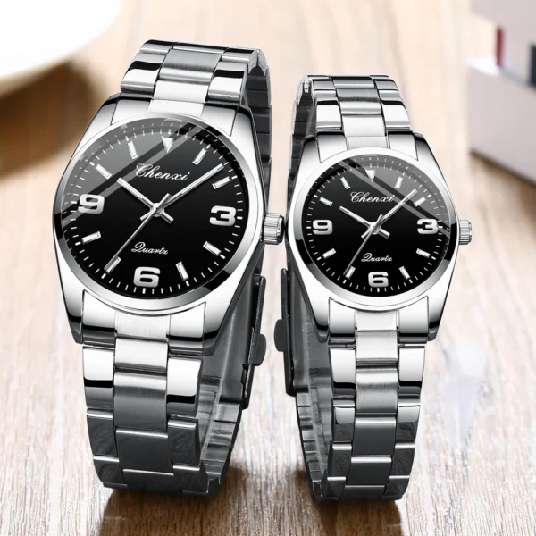 Chenxi CHENXI 003 Elegant Couple Quartz Watch With Blue Dial