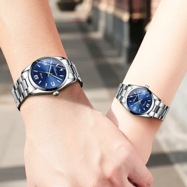 Chenxi CHENXI 003 Elegant Couple Quartz Watch With Blue Dial