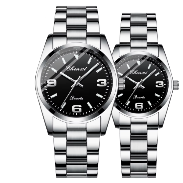 chenxi CHENXI 003 Elegant Couple Quartz Watch with Blue Dial