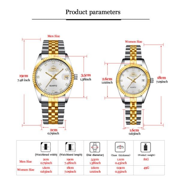 Chenxi CHENXI 004 Sleek Numberless Dial Quartz Watch