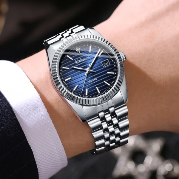 Chenxi CHENXI 004D Elegant Blue Dial With Complete Calendar