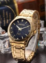 Chenxi CHENXI 050 Luxury Gold Couple Watch Set Elegant Design Quartz Movement