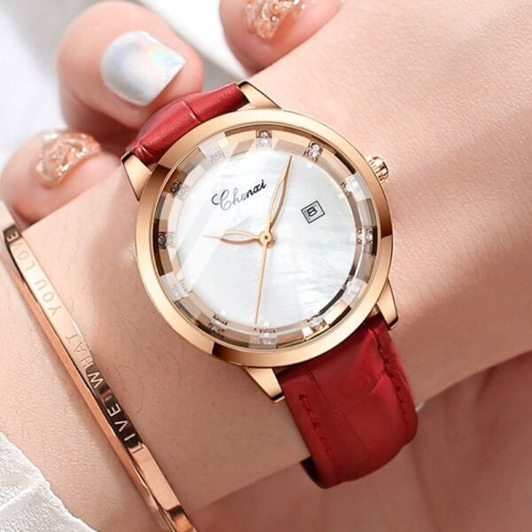 Chenxi CHENXI 317 Elegant Leather Watch With Date Display