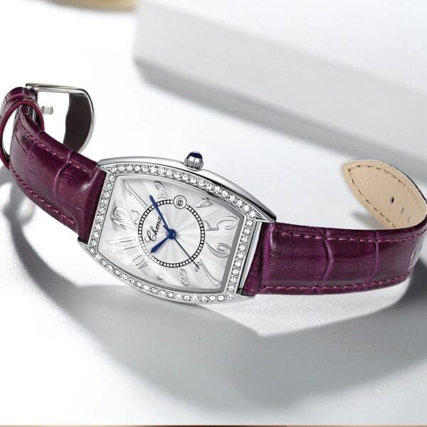Chenxi CHENXI 319 Elegant Tonneau Watch With Diamond Accents