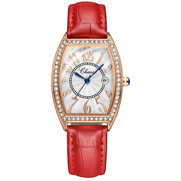 chenxi CHENXI 319 Elegant Tonneau Watch with Diamond Accents