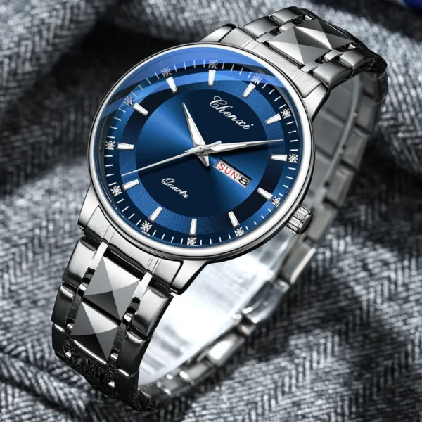 Chenxi CHENXI 601 Elegant Blue Dial With Calendar Display