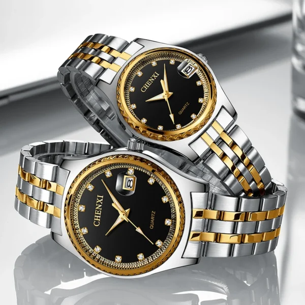 Chenxi CHENXI 8204 Luxury Quartz Couple Watch With Auto Date