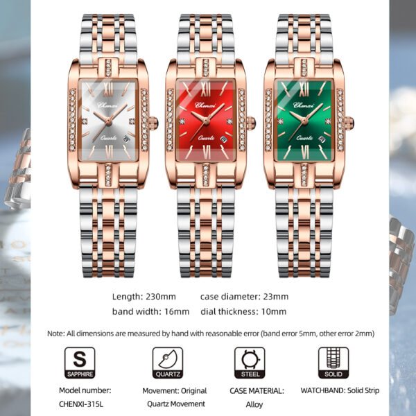 Chenxi CHENXI 821 Elegant Rectangle Quartz Watch For Women