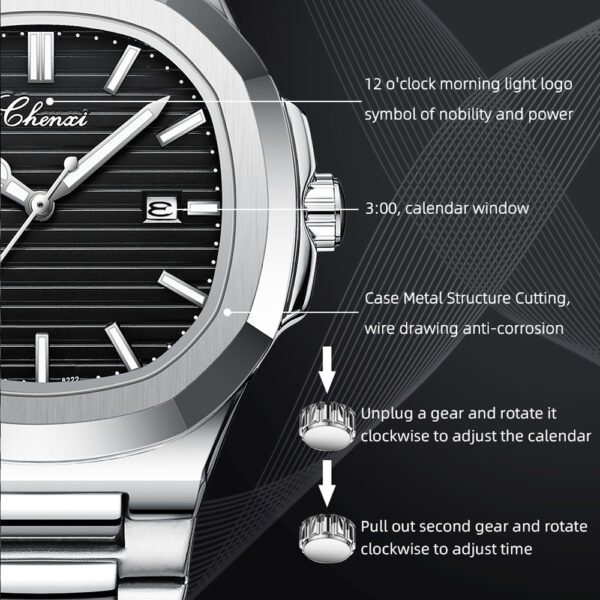 Chenxi CHENXI 8222 Elegant Quartz Timepiece With Complete Calendar