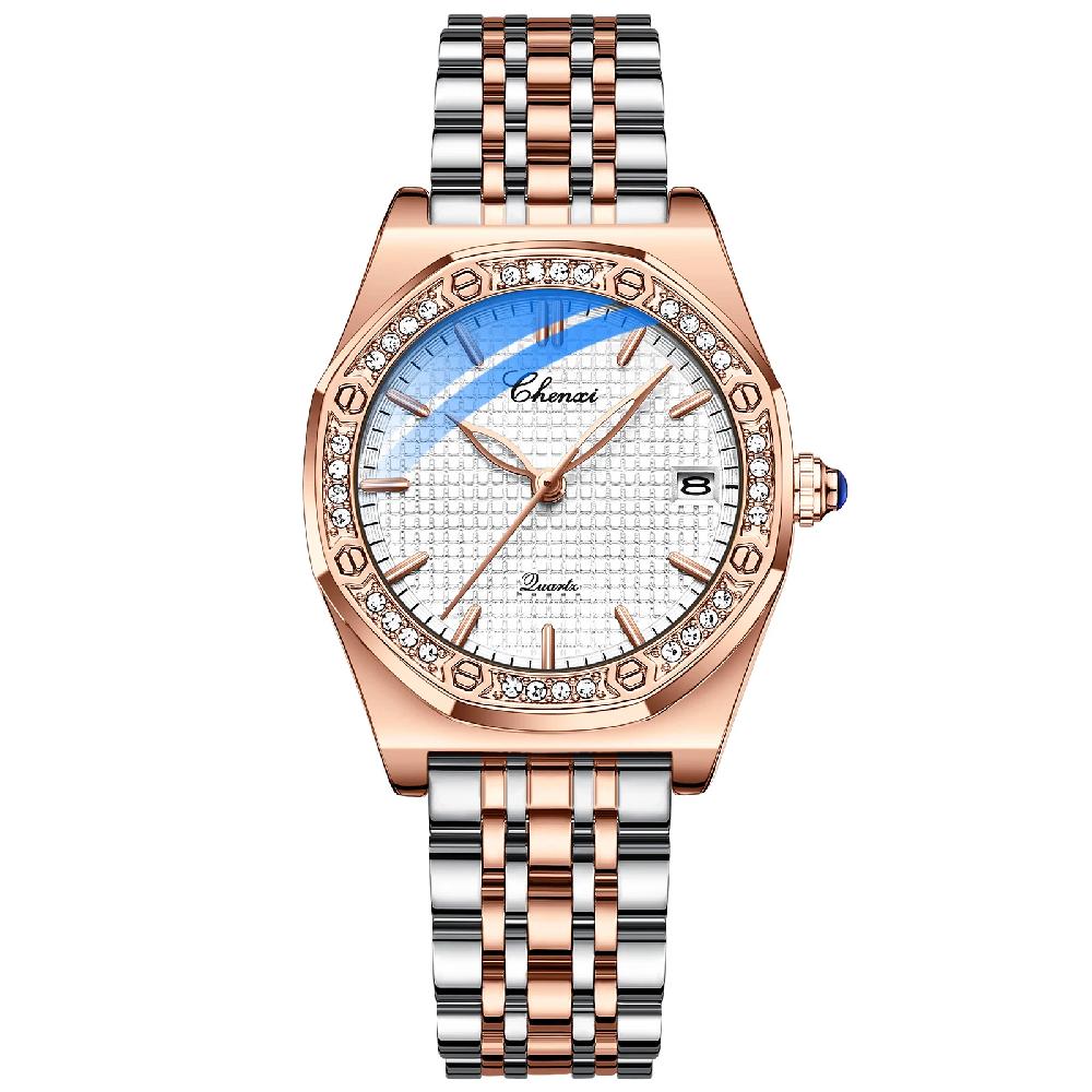 chenxi CHENXI 8248 Elegant Crystal Bezel Watch for Women