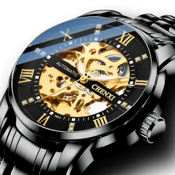 Chenxi CHENXI 8802 Skeleton Automatic Watch With Luminous Dial