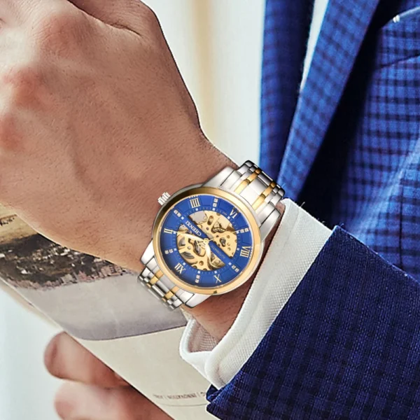 Chenxi CHENXI 8802 Skeleton Automatic Watch With Luminous Dial