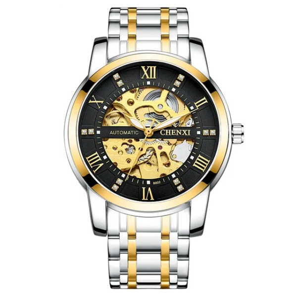chenxi CHENXI 8802 Skeleton Automatic Watch with Luminous Dial