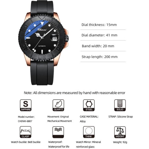 Chenxi CHENXI 8807 Automatic Mechanical Watch With Luminous Display