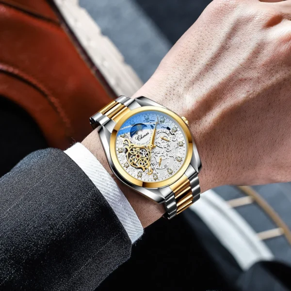 Chenxi CHENXI 8811 Luxury Men’s Watch Automatic Moon Phase