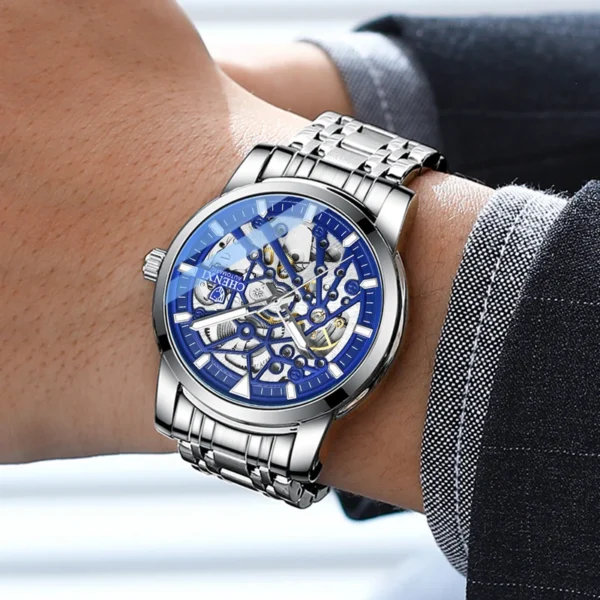 Chenxi CHENXI 8812 Skeleton Automatic Tourbillon Watch Luminous Mechanical Style