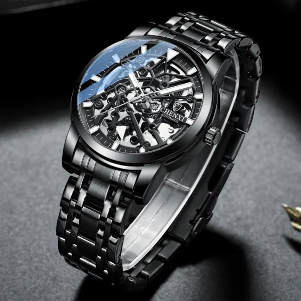 Chenxi CHENXI 8812 Skeleton Automatic Tourbillon Watch Luminous Mechanical Style