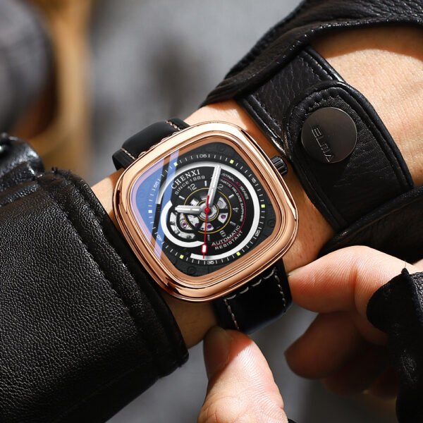 Chenxi CHENXI 8824 Automatic Skeleton Leather Watch