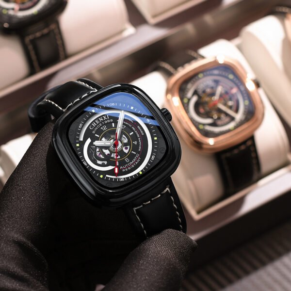 Chenxi CHENXI 8824 Automatic Skeleton Leather Watch