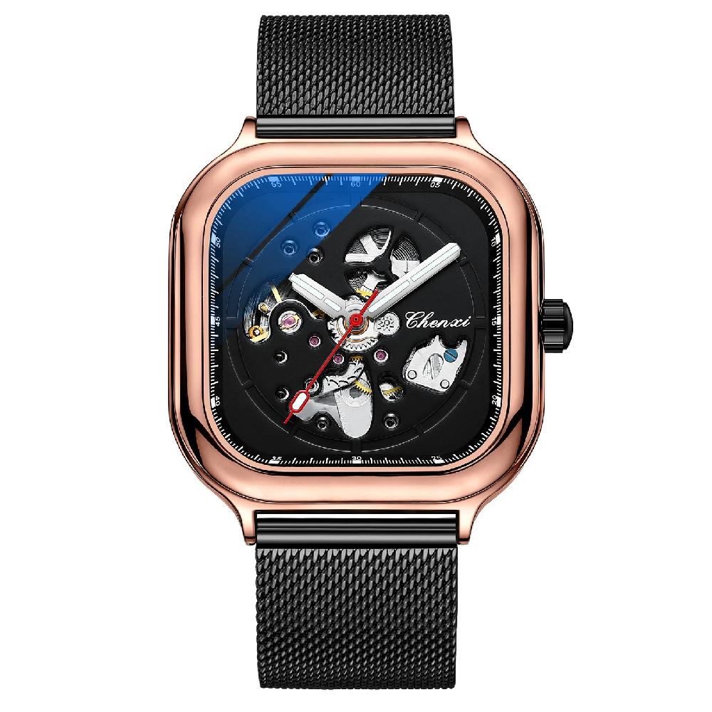 chenxi CHENXI 8840 Skeleton Dial Mechanical Watch Luxury Business Style