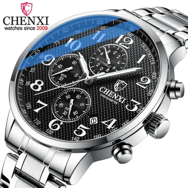 Chenxi CHENXI 8848 Chronograph Watch With Leather Or Steel Strap