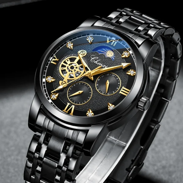 Chenxi CHENXI 8859 Skeleton Tourbillon With Moon Phase Display