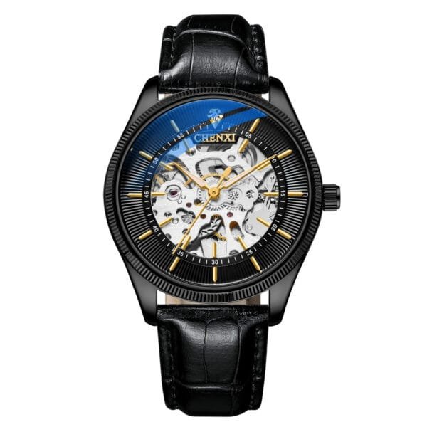 chenxi CHENXI 8878 Skeleton Dial Mechanical Watch Elegant Luminous & Waterproof