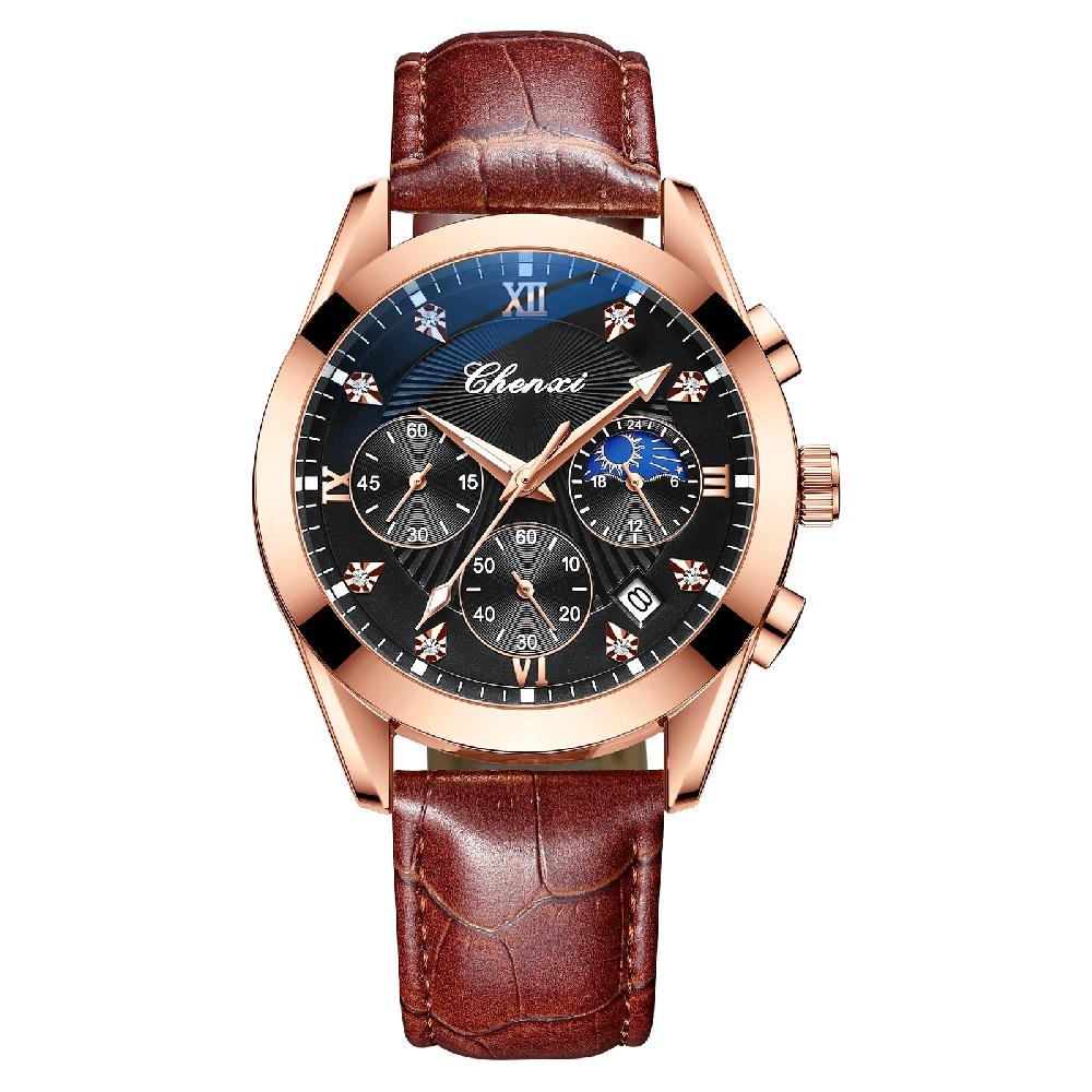 chenxi CHENXI 903 Multifunction Chronograph Leather Watch