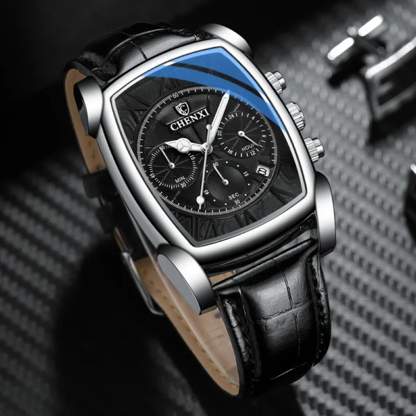 Chenxi CHENXI 909 Classic Square Dial With Leather Strap