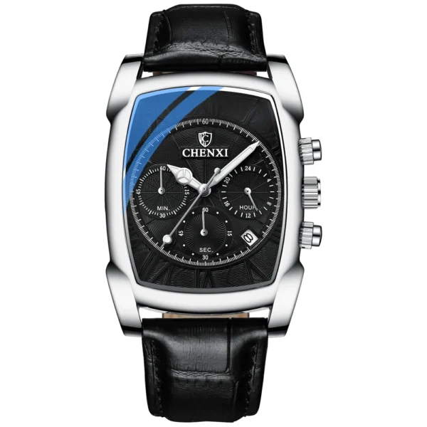 chenxi CHENXI 909 Classic Square Dial with Leather Strap