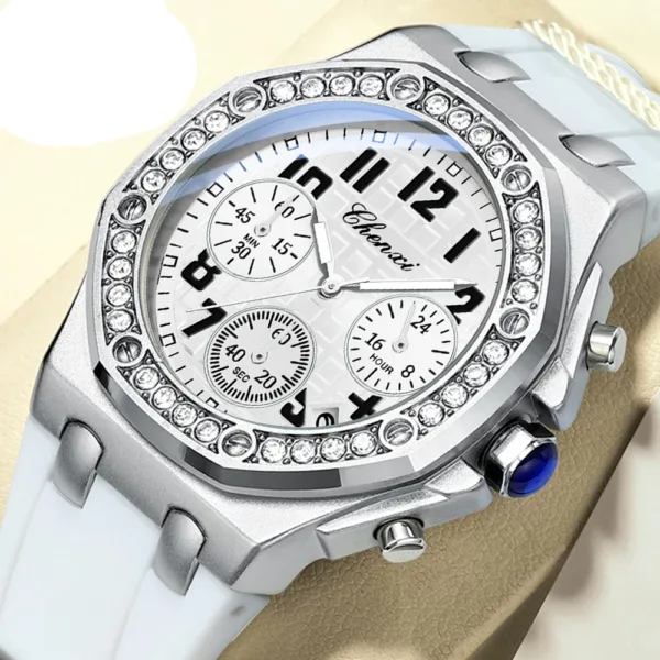 Chenxi CHENXI 913 Chronograph With Silicone Strap & Luminous Dial