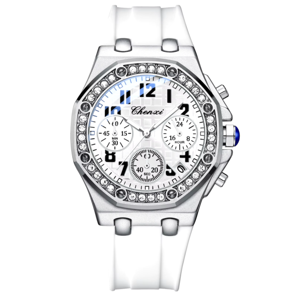 chenxi CHENXI 913 Chronograph with Silicone Strap & Luminous Dial