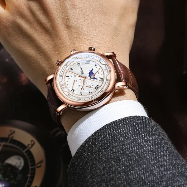 Chenxi CHENXI 976 Multifunction Moon Phase Chronograph