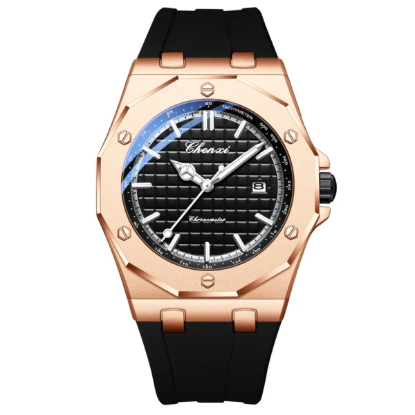 chenxi CHENXI 8268 Bold Chronograph Silicone Watch