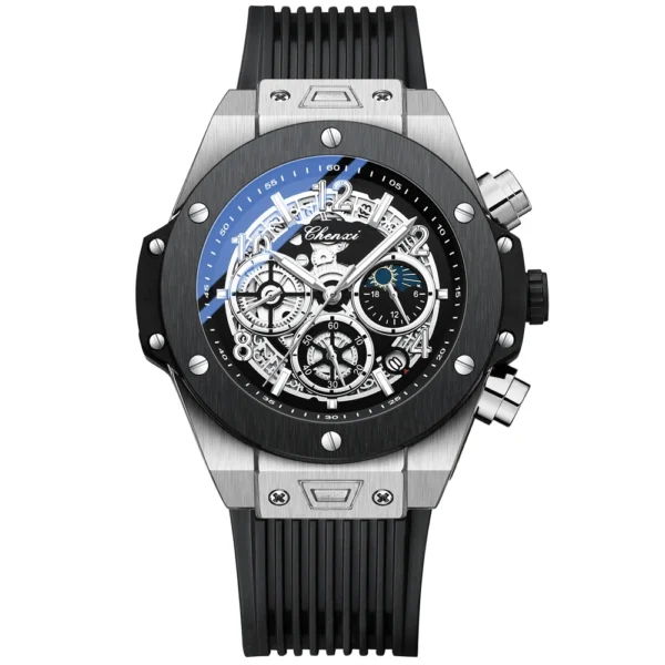chenxi CHENXI 949 Skeleton Chronograph Sport Watch