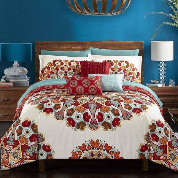 chic home Aberdeen 10 Piece Boho Paisley Comforter Set