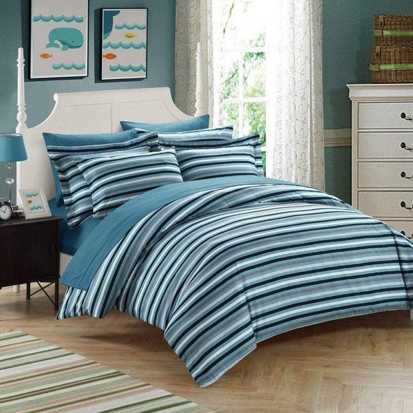 chic home Alyssa 9 Piece Reversible Duvet Cover Set