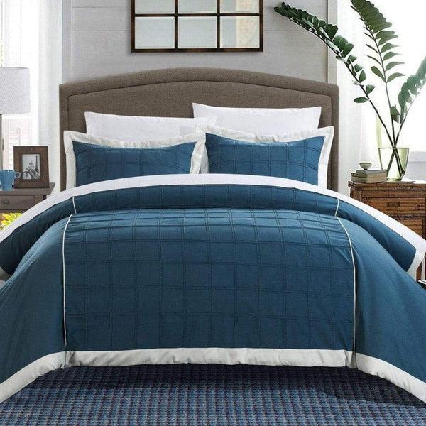 chic home Angelina 7 Piece Patchwork Duvet Cover Set