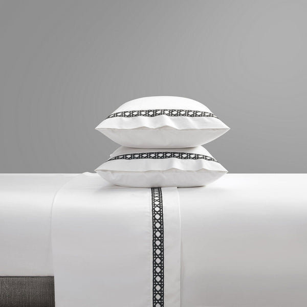 Chic Home Aria 4 Piece Embroidered Cotton Blend Sheet Set