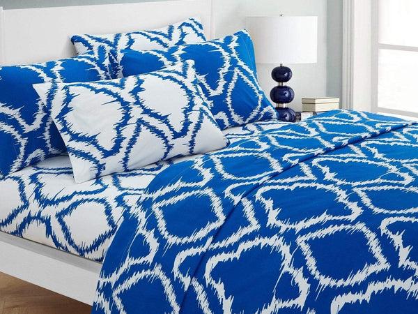 Chic Home Arianna 6 Piece Ikat Medallion Sheet With Pillowcases Set