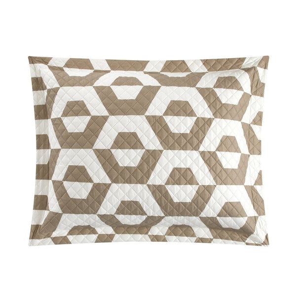 Chic Home Arthur 3 Piece Geometric Pattern Quilt Set