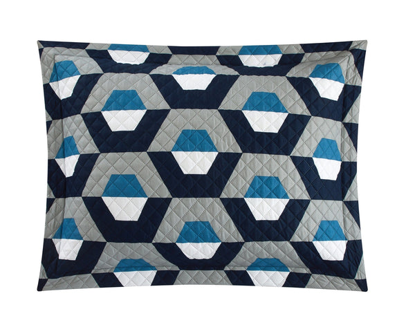 Chic Home Arthur 7 Piece Geometric Pattern Quilt Set