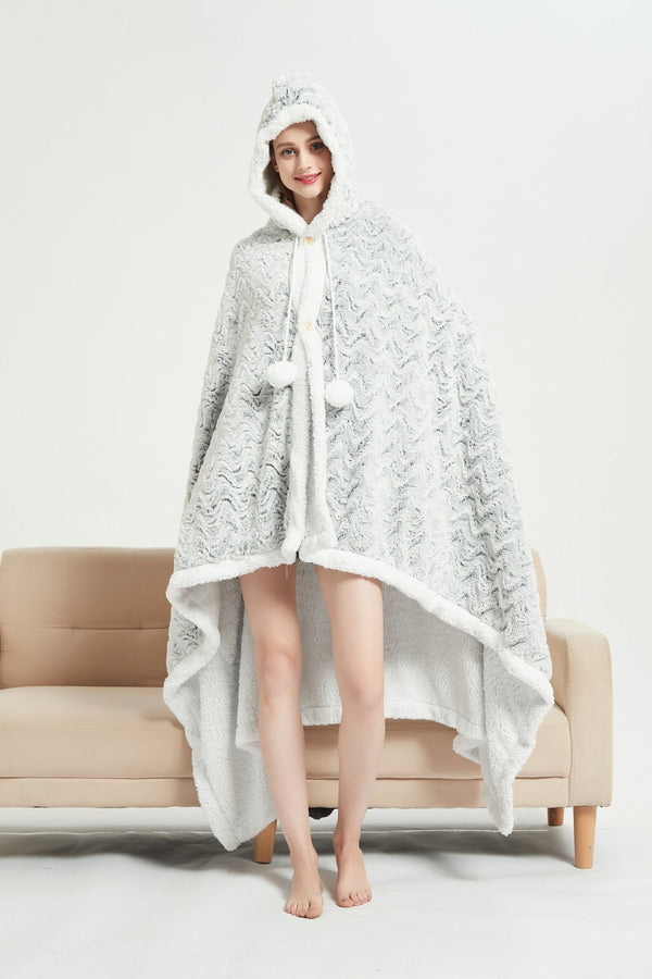 Chic Home Auburn Snuggle Hoodie Animal Pattern Robe